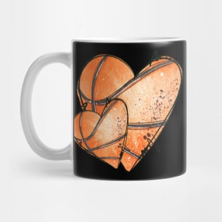 Basketball heart Mug